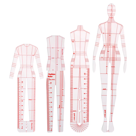 French Curve Template Ruler Set Sewing Humanoid Patterns Design