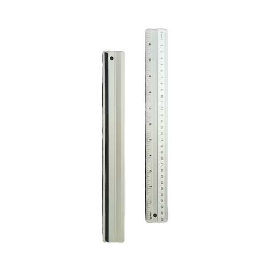 12 Inch Aluminum Multi Functional Drop Resistant Ruler With Beveled Edges Anti