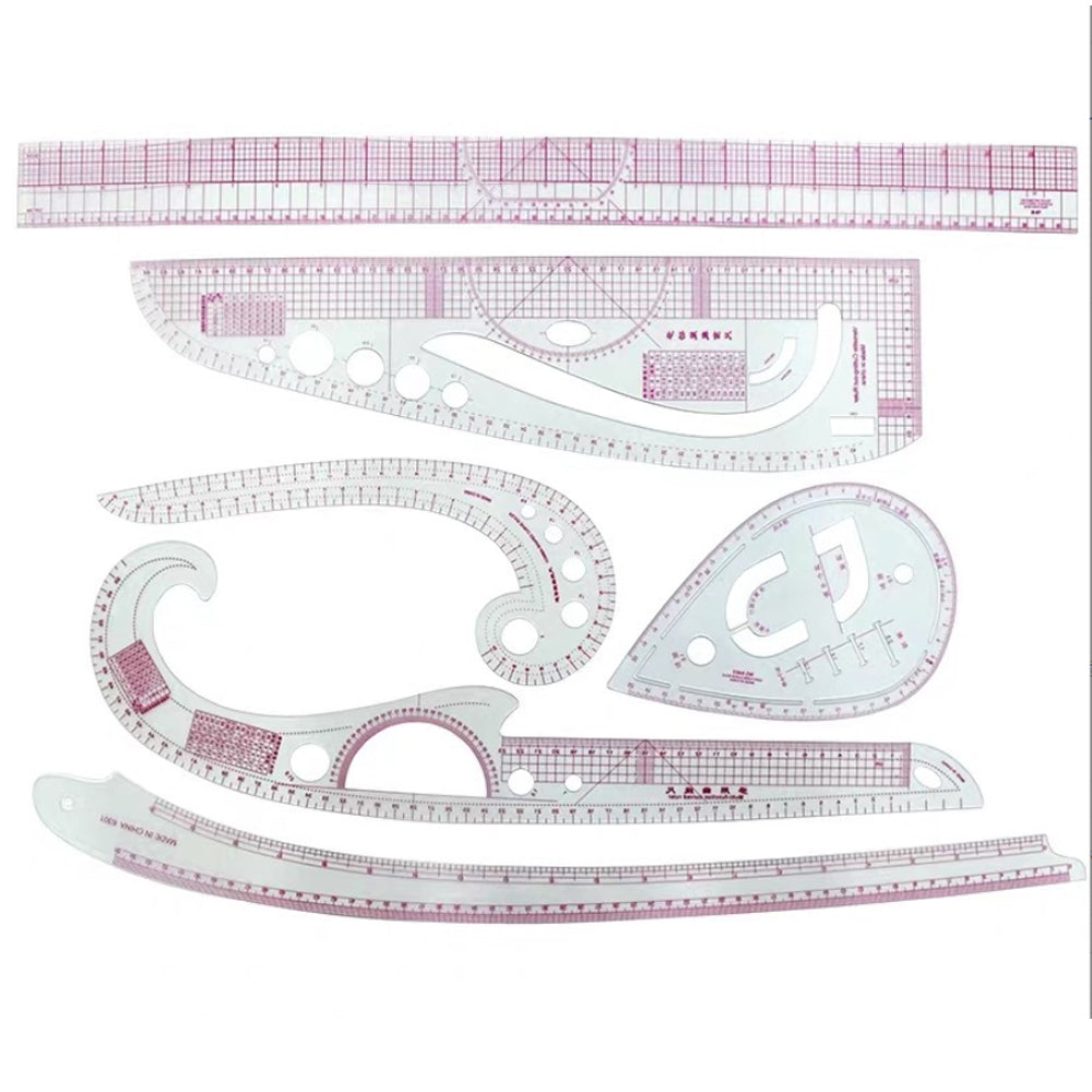 Multi Function Sewing Rulers Transparent French Curve Ruler Tailor Curve