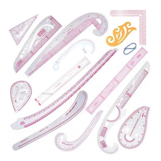 Patchwork Ruler Plastic French Curve Sewing Ruler Measure Tailor