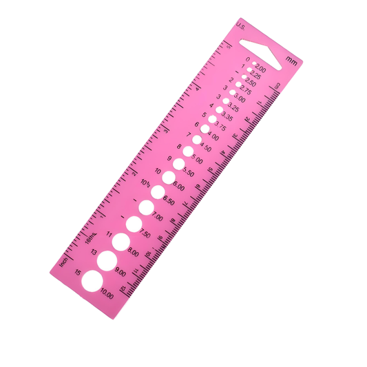 Double Scale Pink Plastic Knitting Auxiliary Tool Simple Design